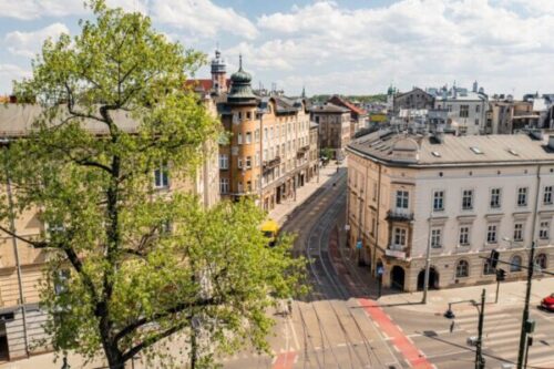 Przebudowane torowisko tramwajowe w ul. Krakowskiej